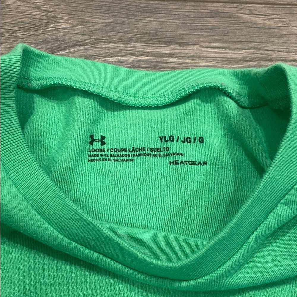 Under Armour Kids Green Short Sleeve Tee - Picture 2 of 3